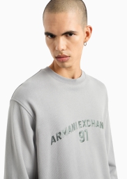 Мужской свитшот Armani Exchange с логотипом 1159814628 (Серый XXL)