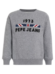 Мужской свитшот Pepe Jeans London на флисе 1159822220 (Серый L)