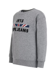 Мужской свитшот Pepe Jeans London на флисе 1159822220 (Серый L)
