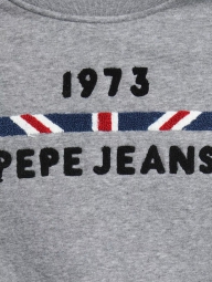 Мужской свитшот Pepe Jeans London на флисе 1159822220 (Серый L)