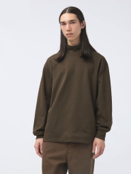 Теплый свитшот UNIQLO водолазка 1159830828 (Коричневый M)
