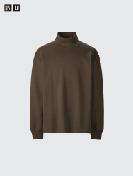 Теплый свитшот UNIQLO водолазка 1159830828 (Коричневый M)