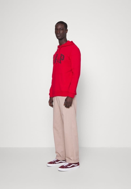 Мужская толстовка GAP худи с капюшоном и карманами 1159803246 (Красный, XL)