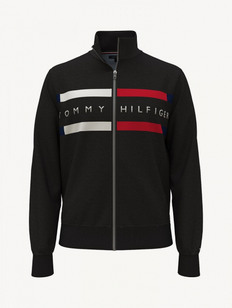 Мужская кофта на замке Tommy Hilfiger свитшот толстовка 1159761680 (Черный, S)