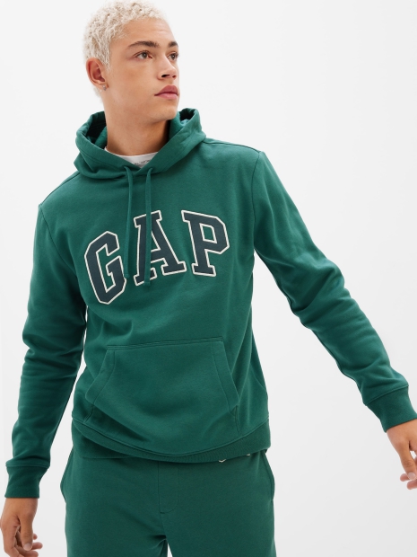 Чоловіча толстовка худі GAP зелена кофта з капюшоном