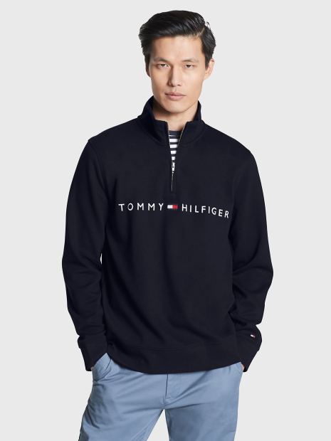 Мужская толстовка Tommy Hilfiger свитшот с молнией 1159777384 (Синий, 3XL)