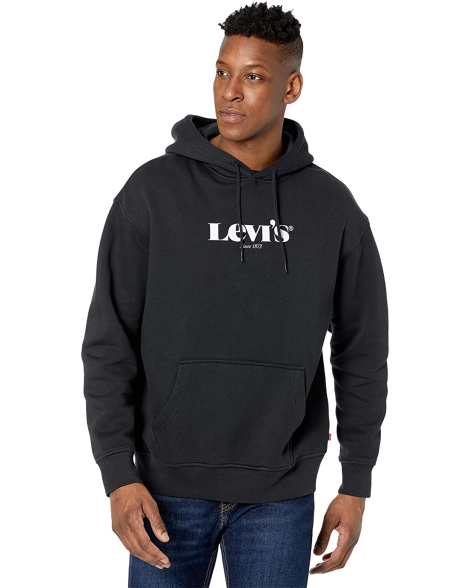 Толстовка Levi's мужское худи 1159783478 (Черный, XS)