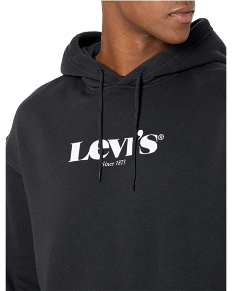 Толстовка Levi's мужское худи 1159783478 (Черный, XS)