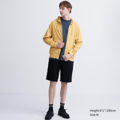 Легкая кофта UNIQLO толстовка с защитой от ультрафиолета UPF40+ и технологией AIRism 1159787608 (Желтый, M)