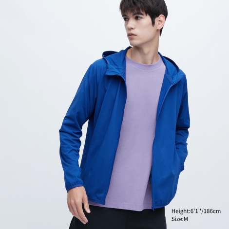 Толстовка DRY-EX с защитой от ультрафиолета Uniqlo UV Protection 1159789397 (Синий, M)