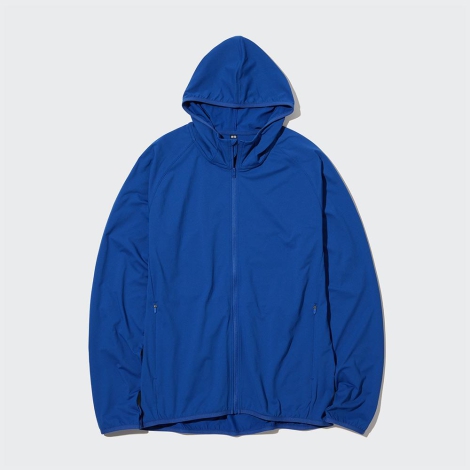 Толстовка DRY-EX с защитой от ультрафиолета Uniqlo UV Protection 1159789457 (Синий, 3XL)