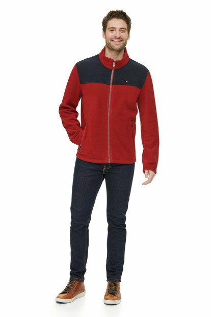 Флисовая мужская куртка Tommy Hilfiger 1159813283 (Бордовый, XXL)