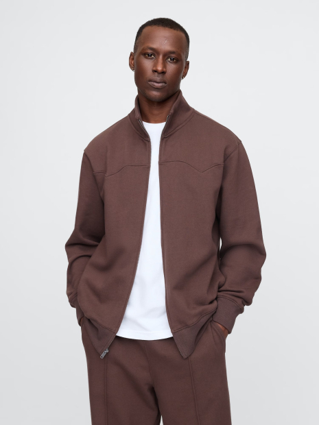 Мужская толстовка GAP на молнии 1159836525 (Коричневый M)