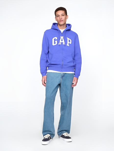 Толстовка на флисе GAP с логотипом 1159836756 (Синий M)