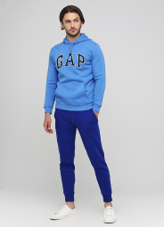 Мужской спортивный костюм GAP толстовка и джоггеры art302285 (Синий, размер XS)