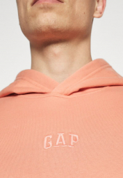 Чоловіча толстовка GAP на флісі з капюшоном сіре худі XL 1159756324 (Помаранчевий, XL)