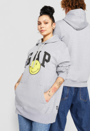 Толстовка худи GAP кофта с капюшоном 1159776395 (Серый, M)