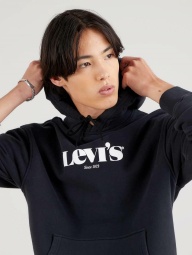 Толстовка Levi's мужское худи 1159783478 (Черный, XS)