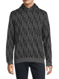 Мужское худи на флисе Calvin Klein с логотипом 1159789770 (Серый, XXL)