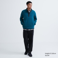 Теплая флисовая толстовка UNIQLO 1159798194 (Синий, XL)