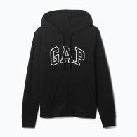 Женская толстовка на флисе GAP с молнией 1159814491 (Черный, XL)