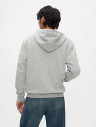 Толстовка мужская на флисе GAP худи с логотипом 1159835144 (Серый XXL)