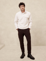 Мужская теплая толстовка Banana Republic из шерпы 1159837385 (Молочный L)