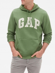 Зеленая мужская толстовка худи GAP с капюшоном art763953 (размер XXL)