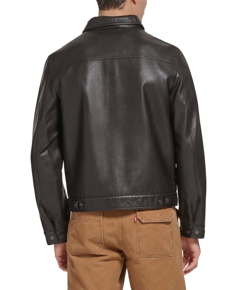 Чоловіча куртка Levi's зі штучної шкіри 1159827875 (Коричневий XXL)