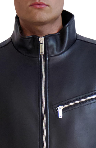 Мужская куртка Karl Lagerfeld Paris из искусственной кожи 1159833908 (Черный M)