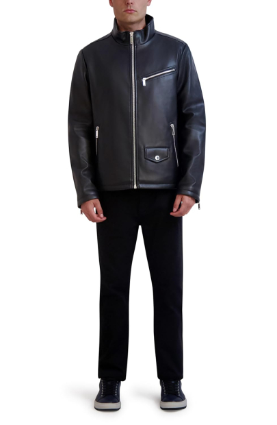 Мужская куртка Karl Lagerfeld Paris из искусственной кожи 1159833908 (Черный M)