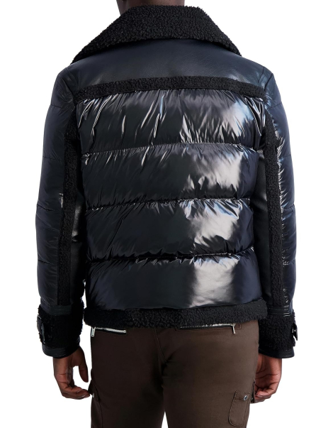 Мужская куртка Karl Lagerfeld Paris с искусственной овчиной 1159834345 (Черный M)