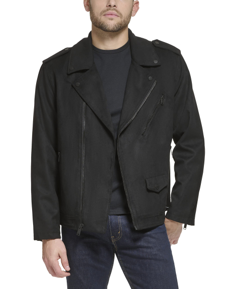 Мужская куртка DKNY из экозамши 1159834614 (Черный XXL)