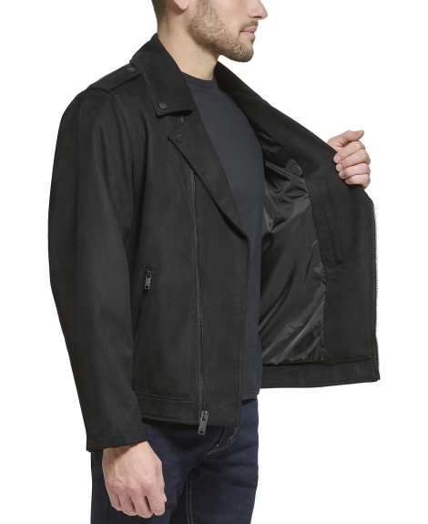 Мужская куртка DKNY из экозамши 1159834614 (Черный XXL)