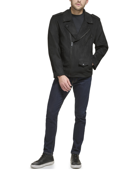 Мужская куртка DKNY из экозамши 1159834614 (Черный XXL)