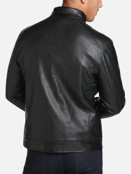 Мужская кожаная куртка Michael Kors 1159801785 (Черный, M)