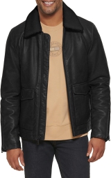 Мужская куртка Tommy Hilfiger из искусственной кожи 1159802269 (Черный, XXL)
