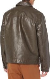 Чоловіча куртка Tommy Hilfiger зі штучної шкіри 1159802587 (Коричневий, S)
