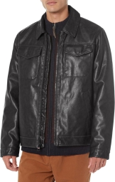 Мужская куртка Tommy Hilfiger из искусственной кожи 1159803216 (Черный, XXL)
