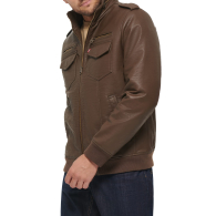 Мужская винтажная куртка Levi's из искусственной кожи 1159833567 (Коричневый XXL)