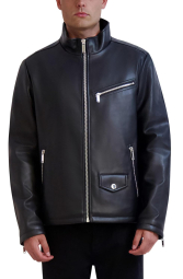 Мужская куртка Karl Lagerfeld Paris из искусственной кожи 1159833908 (Черный M)