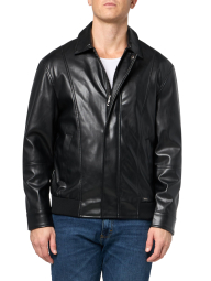 Мужская куртка GUESS из экокожи 1159835668 (Черный L)