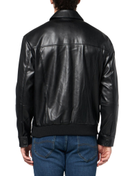 Мужская куртка GUESS из экокожи 1159835668 (Черный L)