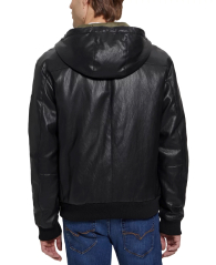 Мужская куртка Guess из экокожи 1159837752 (Черный L)