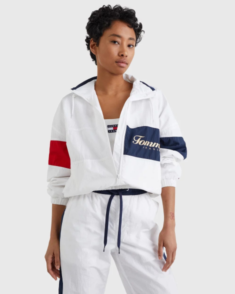 Куртка-ветровка Tommy Hilfiger на молнии 1159782447 (Белый, XXL)