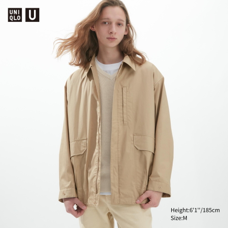 Ветровка UNIQLO на молнии 1159786527 (Коричневый, XL)