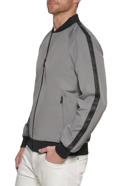 Чоловіча куртка Karl Lagerfeld Paris з логотипом 1159796301 (Сірий, M)