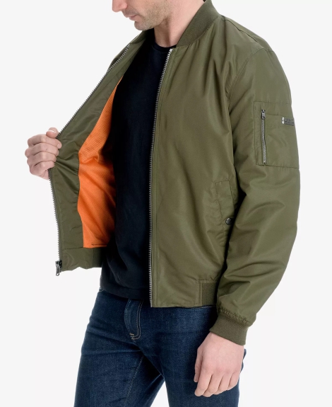 Мужская легкая куртка бомбер Michael Kors 1159796528 (Зеленый, XXL)