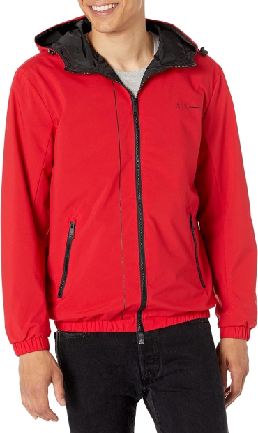 Чоловіча ветровка Armani Exchange легка куртка з капюшоном 1159806984 (червоний, XXL)