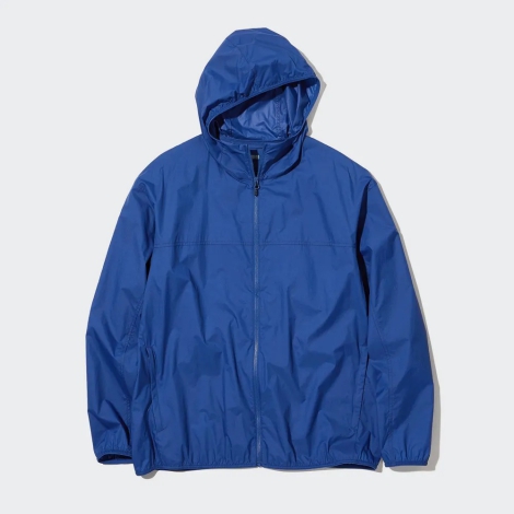Ветровка с защитой от ультрафиолета Uniqlo легкая куртка UV Protection 1159809991 (Синий, XXL)